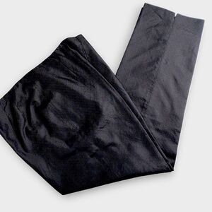 Valerie‎ Stevens Womens Pants Sz  Black Silk Tapered Zip Retroglam Lady Gaga Vtg